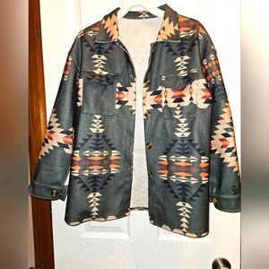 NWT Aztec Print Shacket